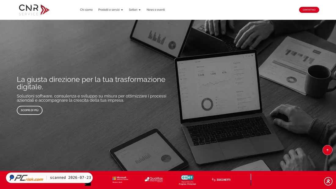 Screenshot of cnrservice.it