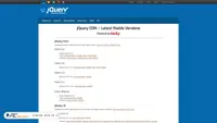 Captura de ecrã de code.jquery.com