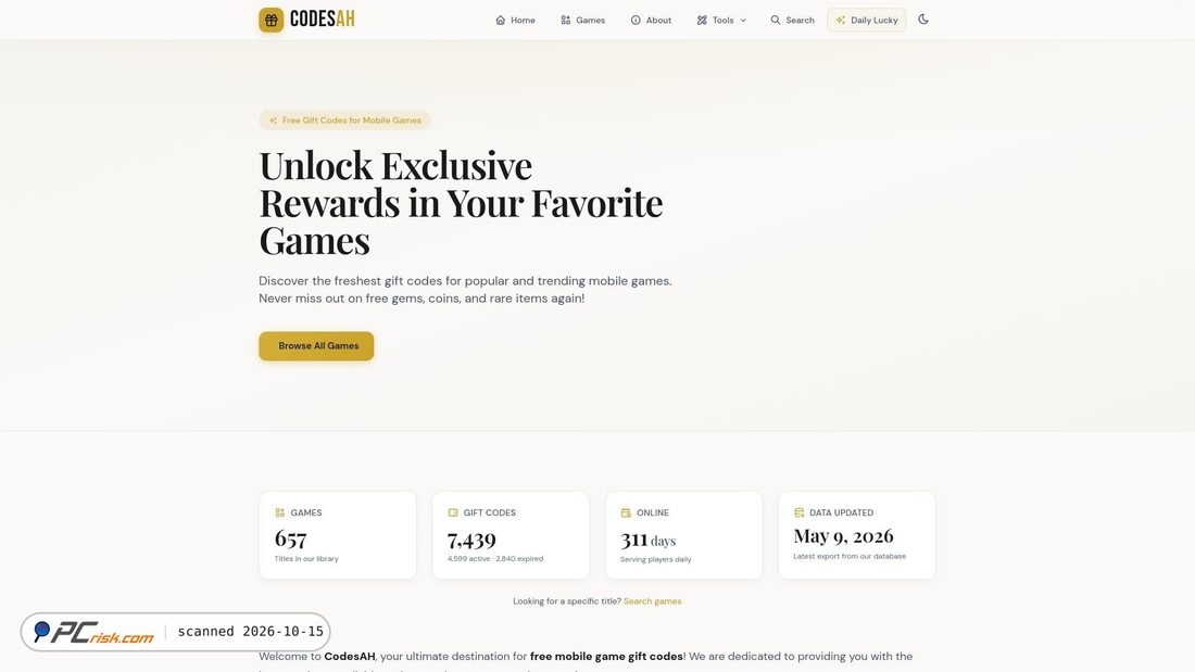 Captura de ecrã de codesah.com