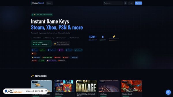 codesworld.net Screenshot