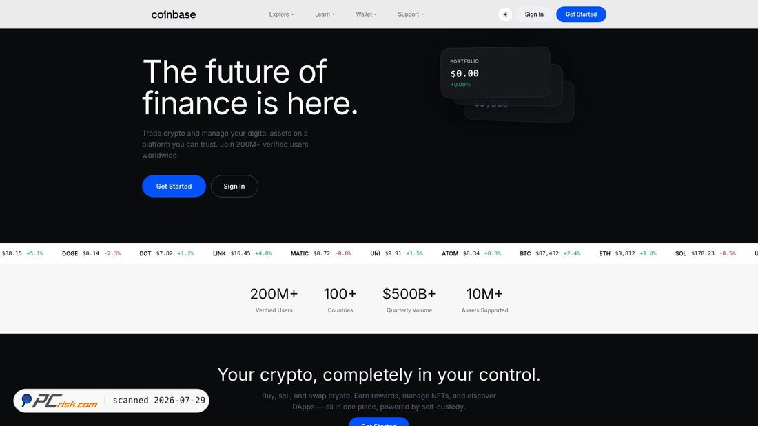 Screenshot of coinbase-five-cyan.vercel.app