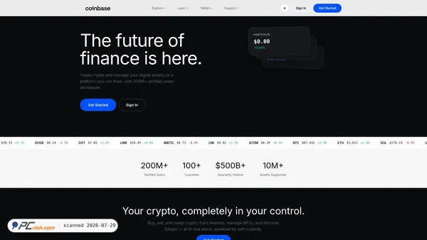 coinbase-five-cyan.vercel.app screenshot