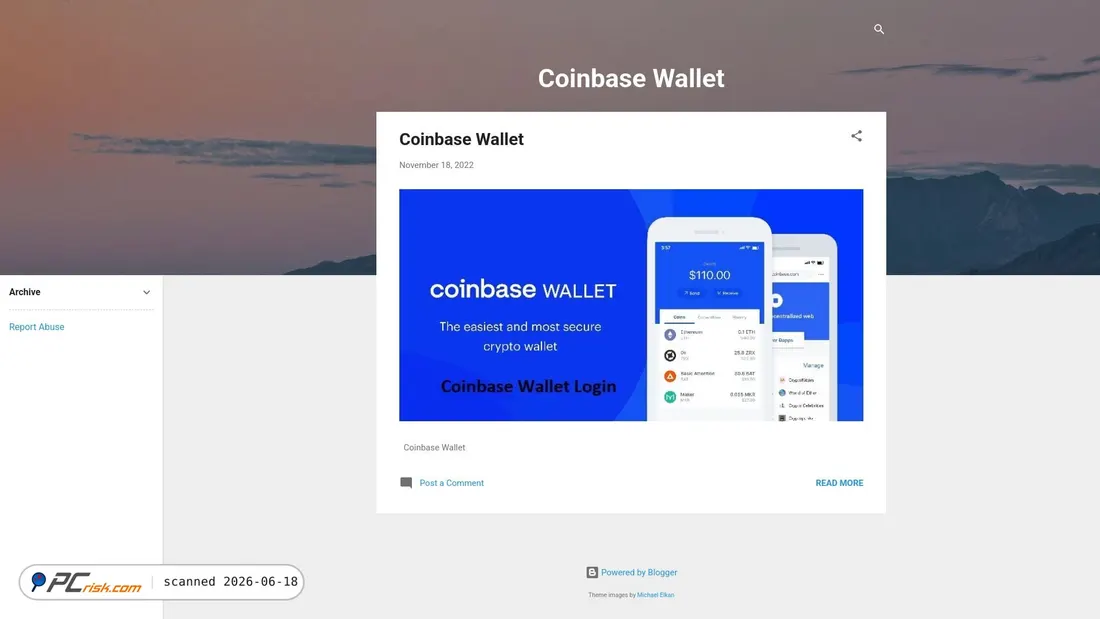 Screenshot di coinbase-wallets.blogspot.com