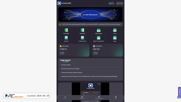 coinbaseinv.com screenshot