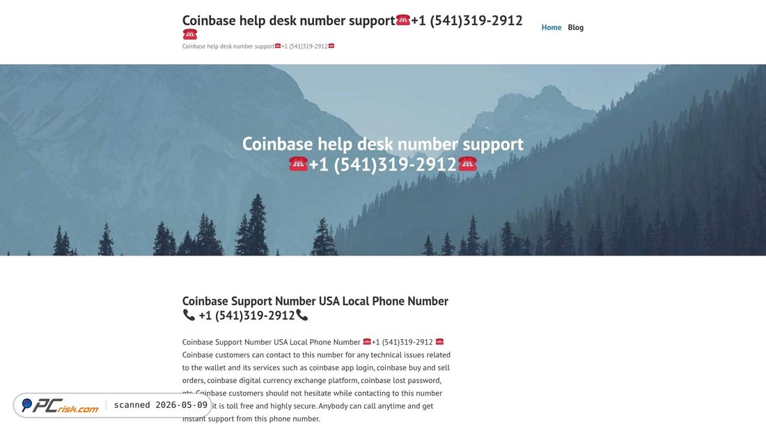 Screenshot von coinbaseusahelpdesknumberusalocal.wordpress.com