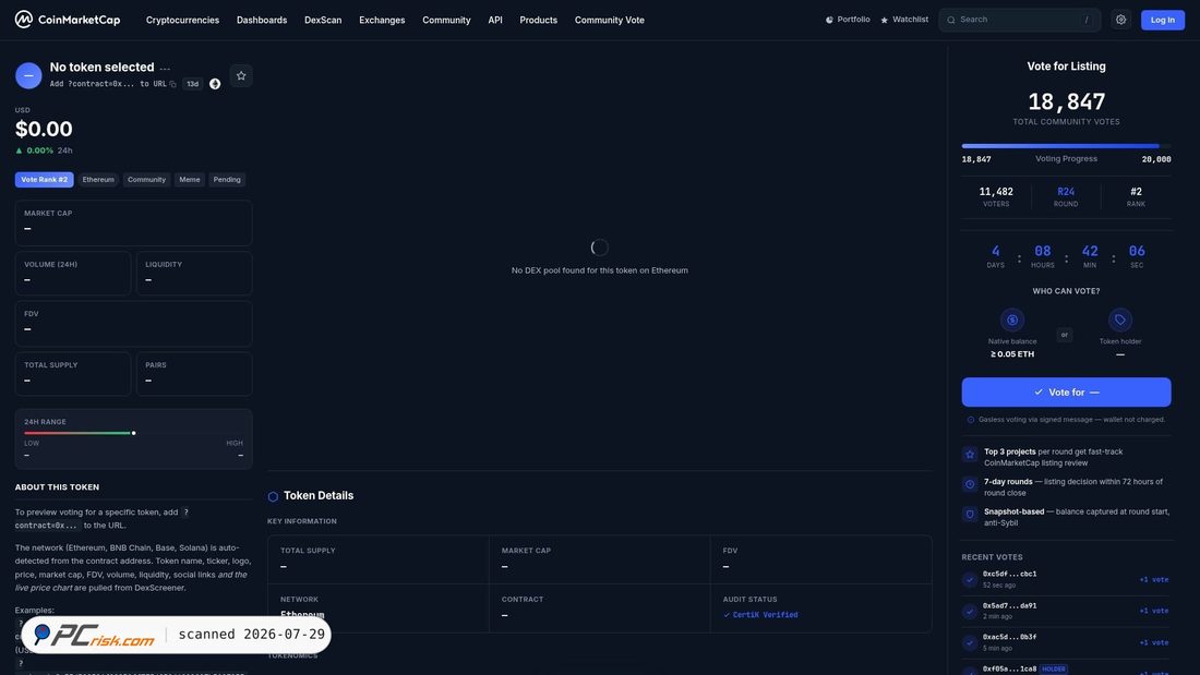 Screenshot of coincapmarketvoteverification-io.netlify.app