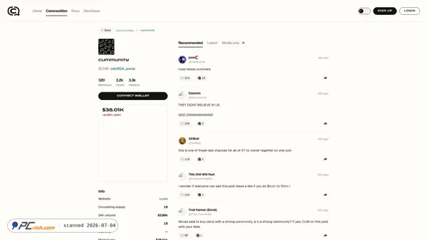 coincommunity-ta.netlify.app screenshot