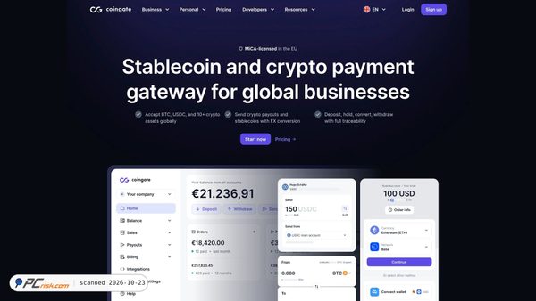 coingate.com screenshot