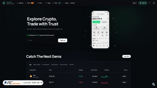 coinspro.net screenshot