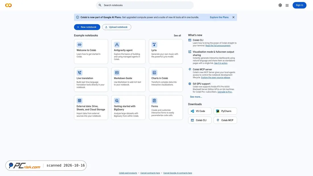 Captura de ecrã de colab.research.google.com