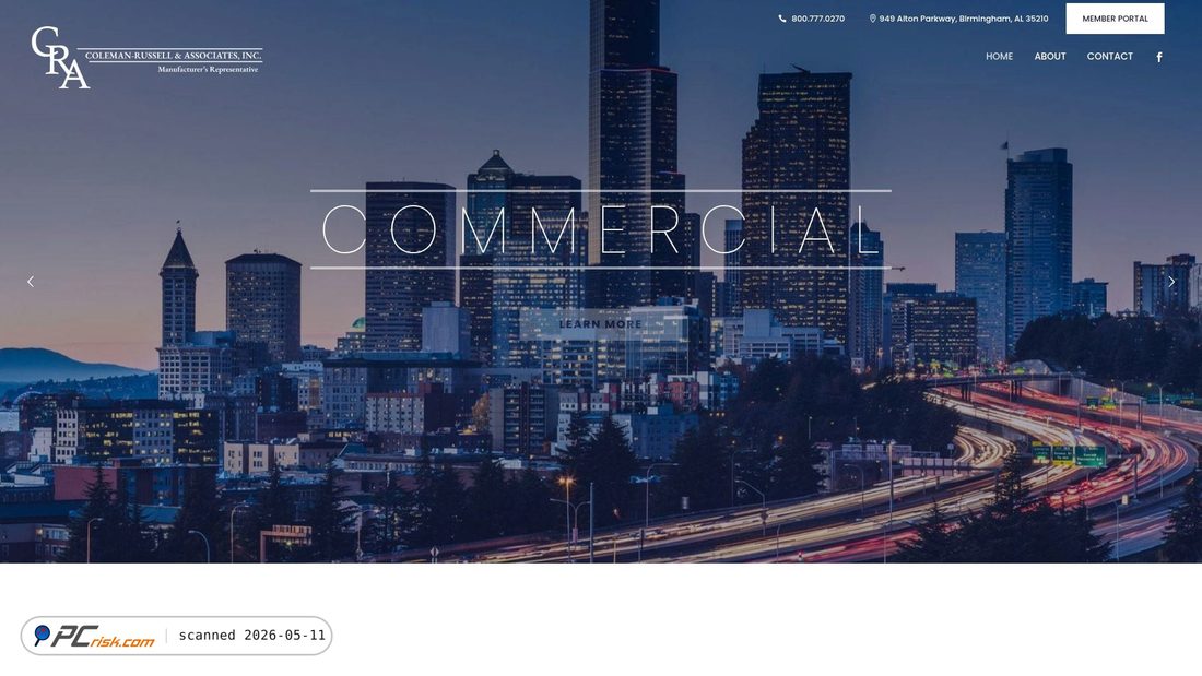 Screenshot von colemanrussell.com