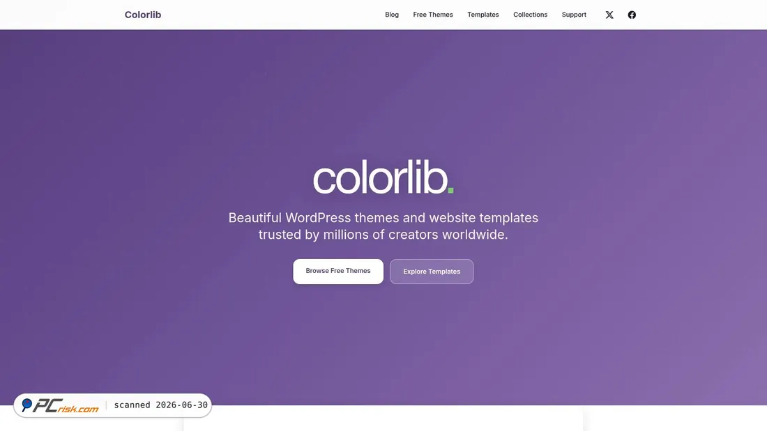 Screenshot of colorlib.com