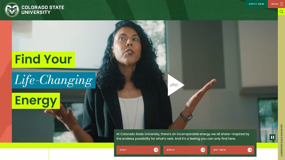Screenshot of colostate.edu