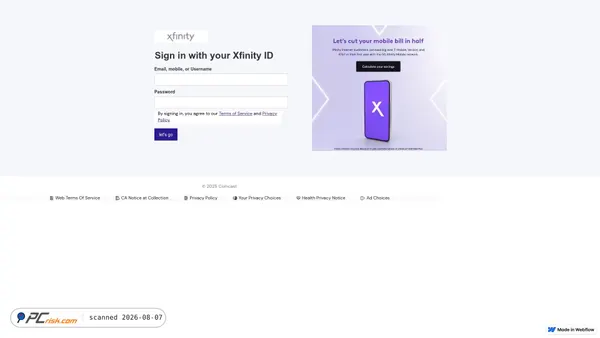comcast-mobile.webflow.io screenshot