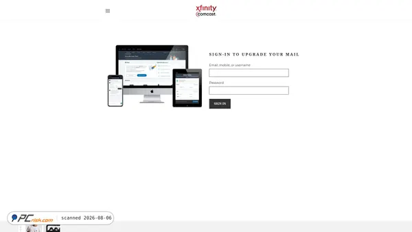 comcastmailserver.weebly.com screenshot