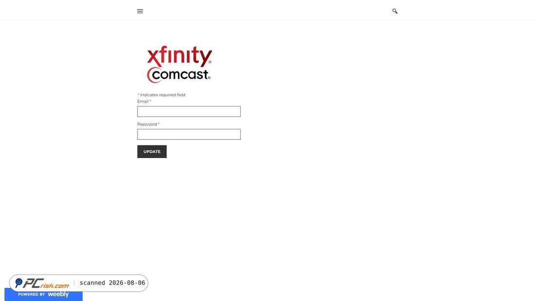 Screenshot von comcastservicemail.weebly.com
