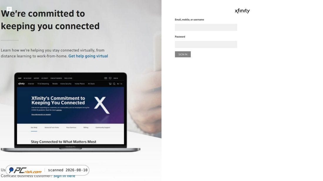 Screenshot of comcastxfi.weebly.com