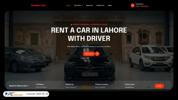 comfortcar.pk screenshot