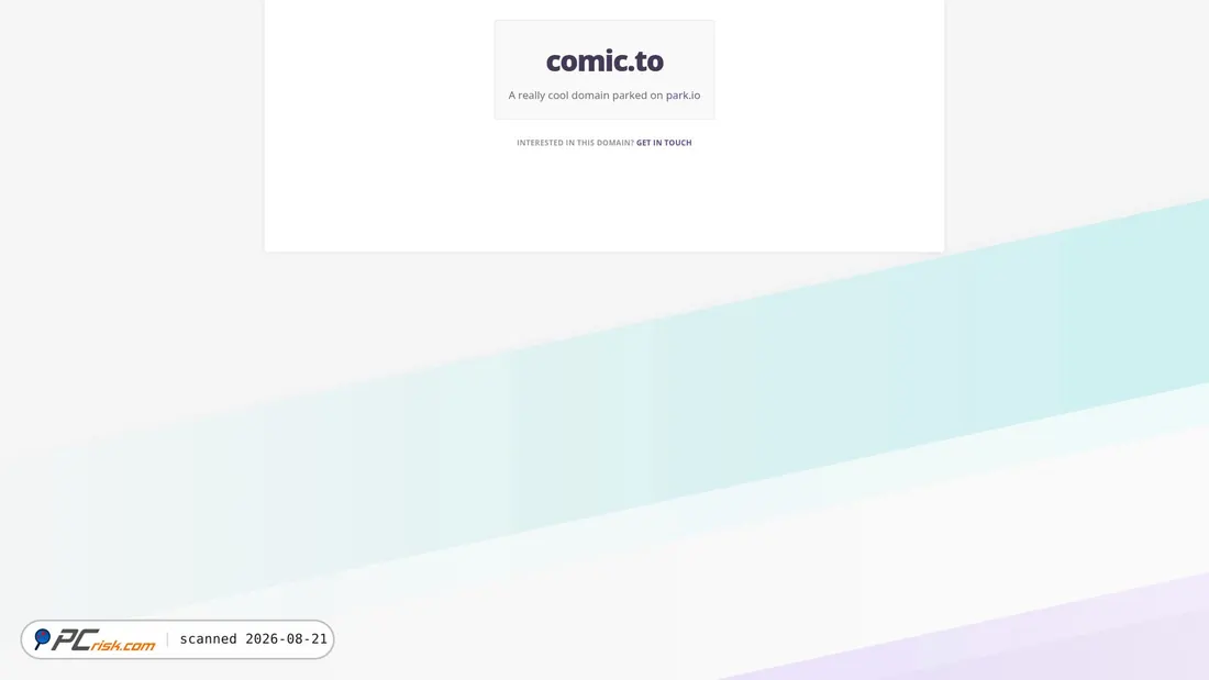 Screenshot of comic.to