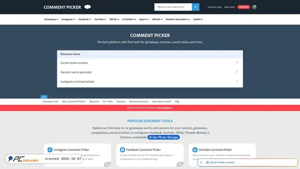 Captura de commentpicker.com