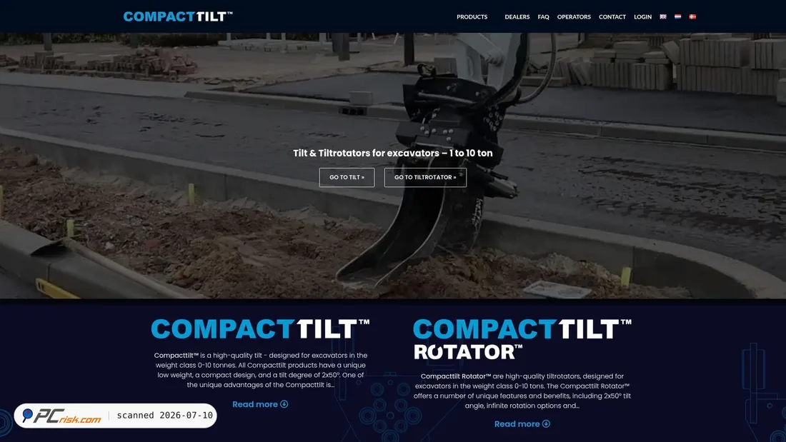 Screenshot of compacttilt.com