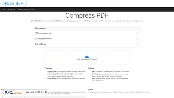 compress-pdf-free.obar.info screenshot