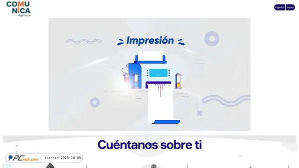 Screenshot van comunicagency.com