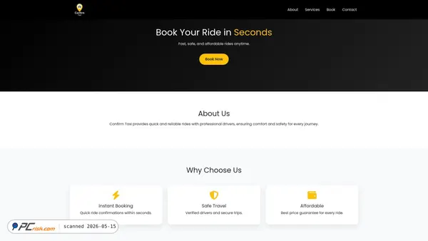 confirmtaxis.com screenshot