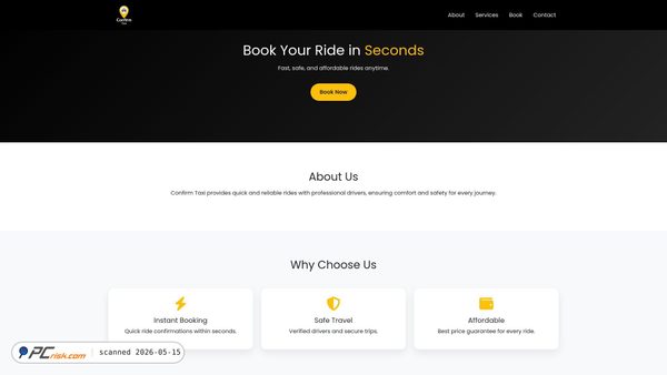 confirmtaxis.com screenshot