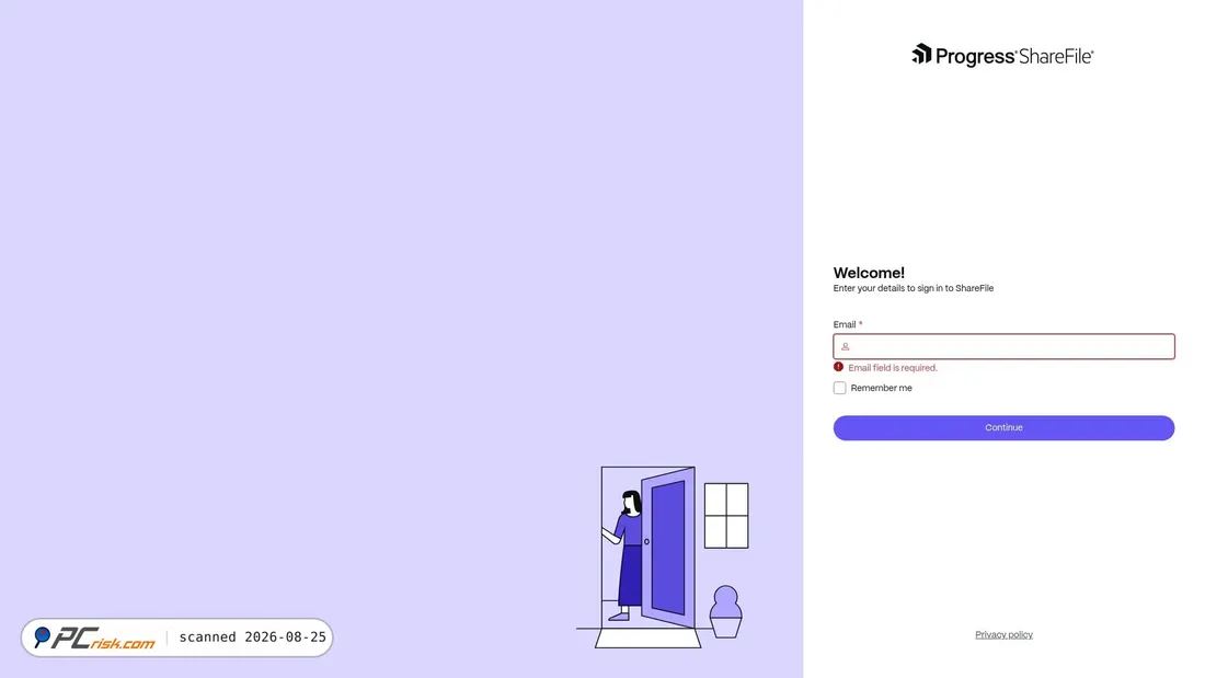 Screenshot of conniewang.sharefile.com