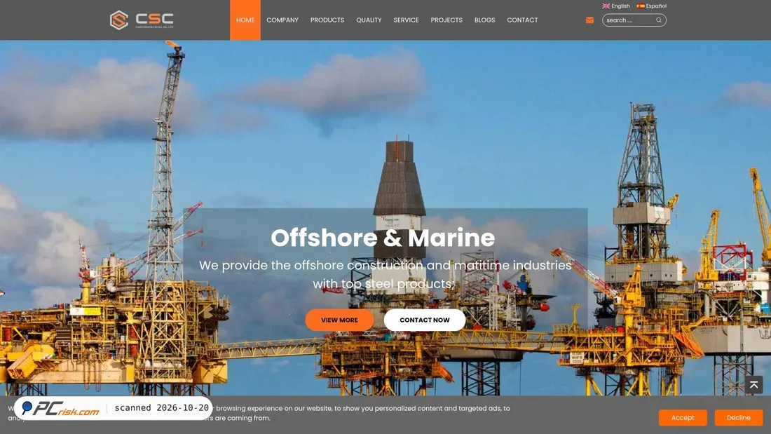 Zrzut ekranu continental-steel.com