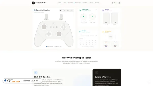 controllertest.io screenshot