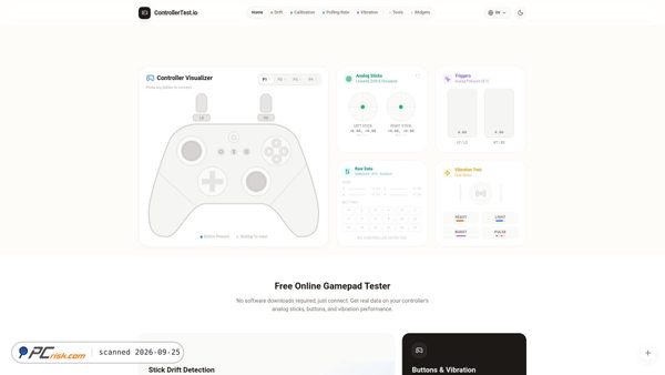 controllertest.io screenshot