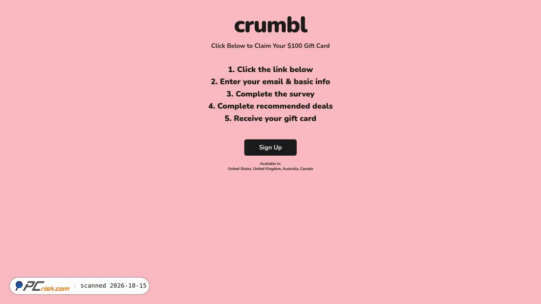 Captura de ecrã de cookiebounty.com