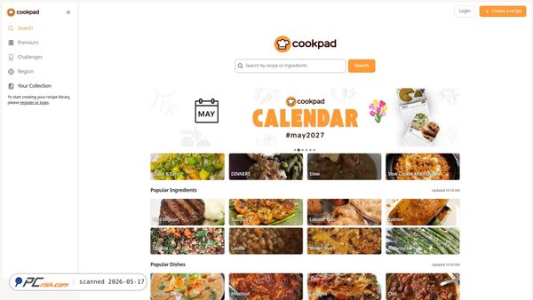 cookpad.com screenshot