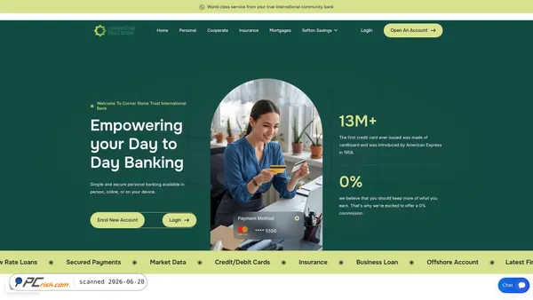 cornerstonetrustgroup.com screenshot