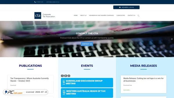 corptax.com.au screenshot
