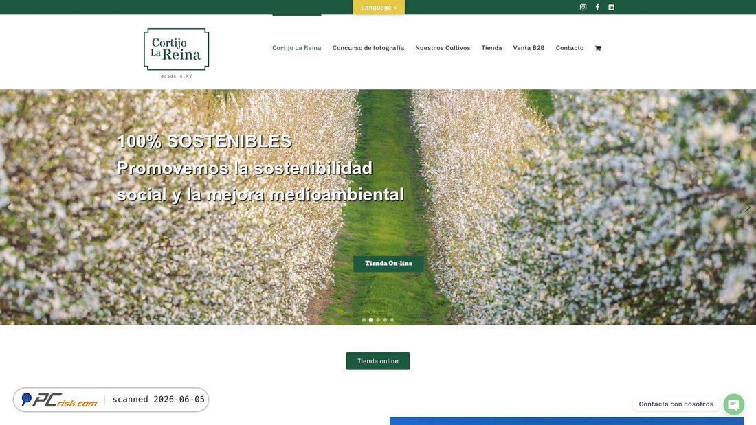 Screenshot of cortijolareina.com