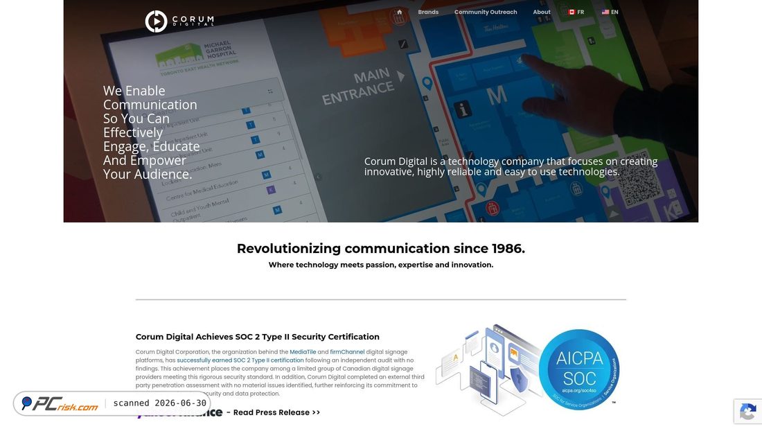 Zrzut ekranu corumdigital.com