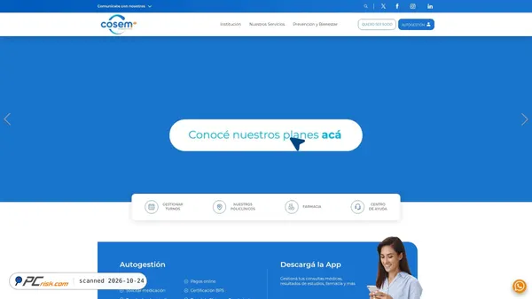 Screenshot di cosem.com.uy