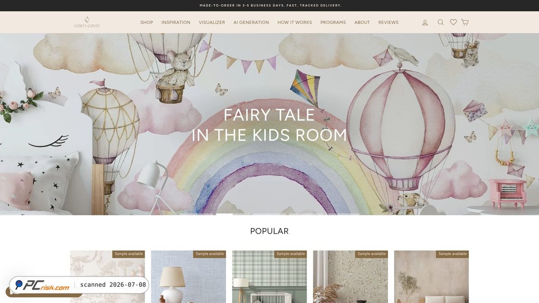 Screenshot of costacover.com
