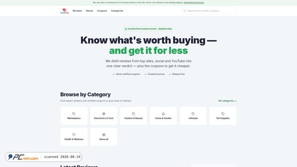 Screenshot di coupondeal.us