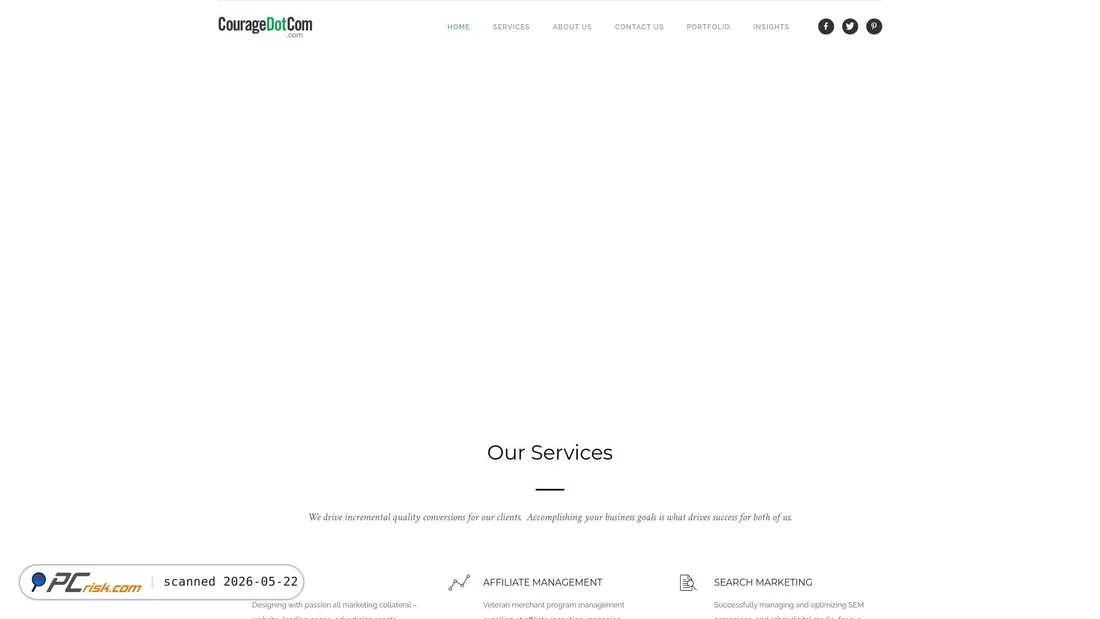 Screenshot of couragedotcom.com