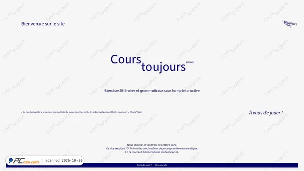 courstoujours.be screenshot