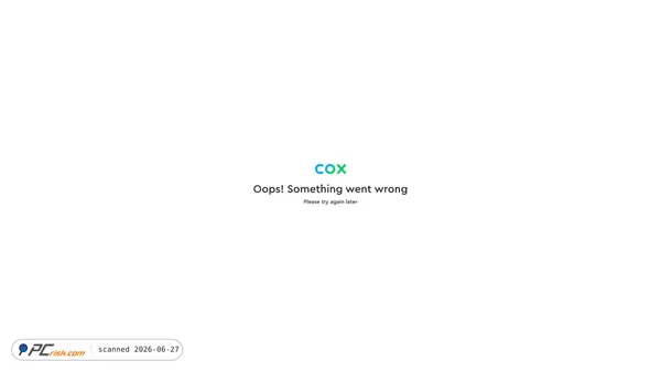 cox.net screenshot