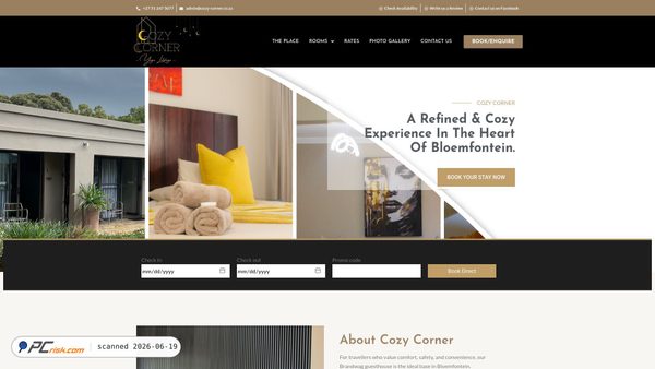 cozy-corner.co.za screenshot