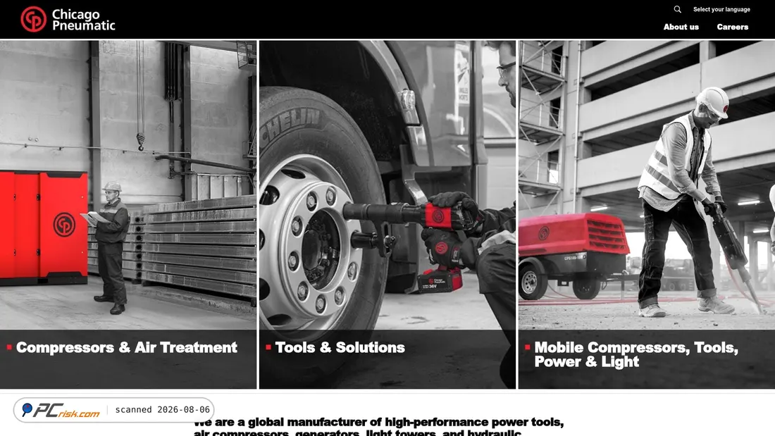 Screenshot of cp.com
