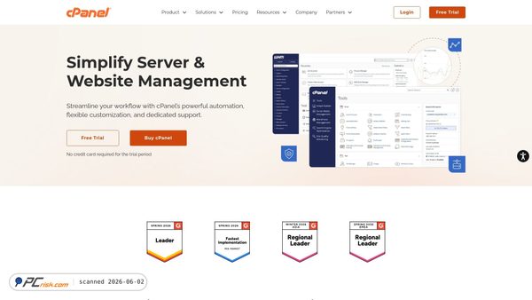 cpanel.com screenshot