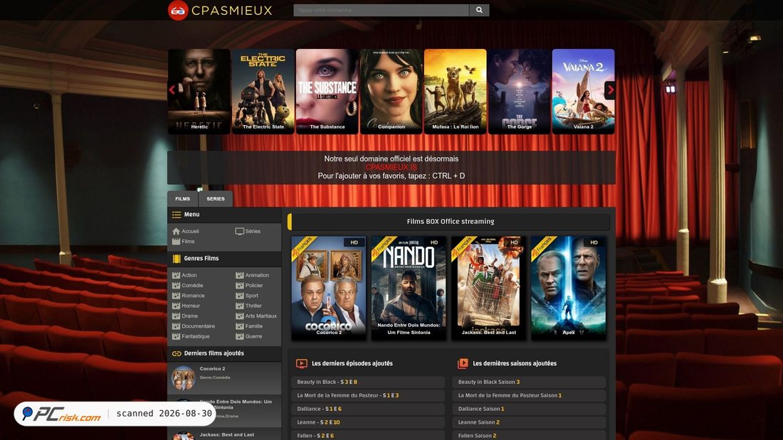 Screenshot von cpasmieux.is