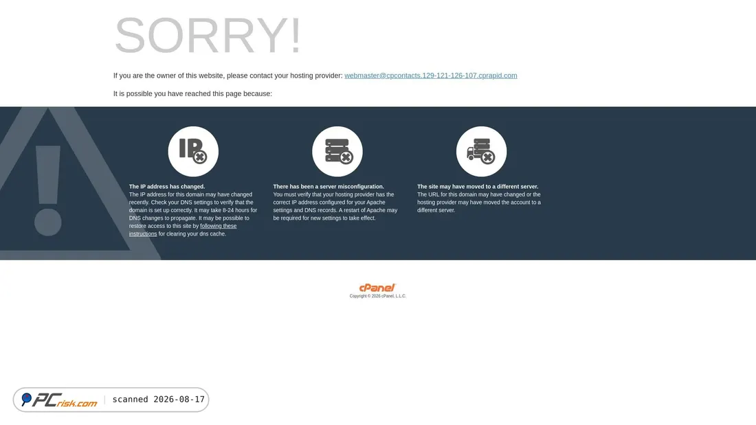 Screenshot of cpcontacts.129-121-126-107.cprapid.com